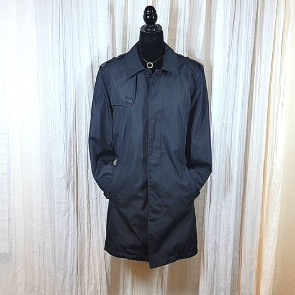 Kenneth Cole Reaction Black Water Repellant Jacket - Picture 2 of 16